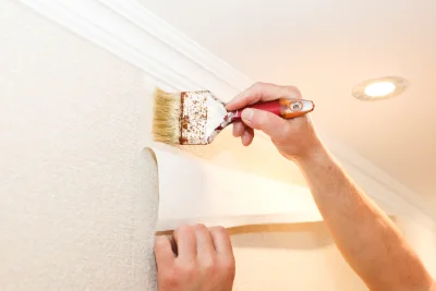 Pose de papier peint à Reffuveille — revêtements muraux et toiles de verre